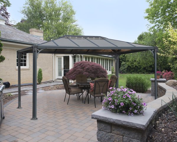 Palram-Canopia Martinique 3600 Garden Gazebo (Grey)