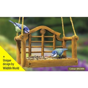 Wildlife World Lutyens Swing Seat Feeder (Brown)