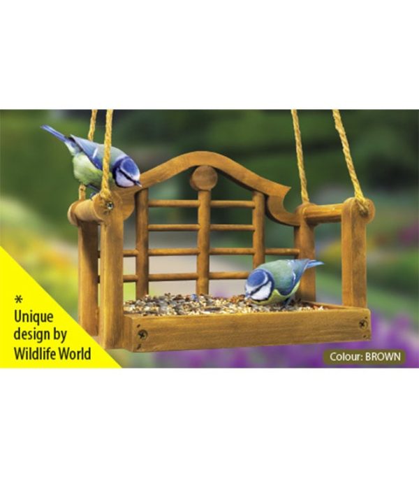 Wildlife World Lutyens Swing Seat Feeder (Brown)