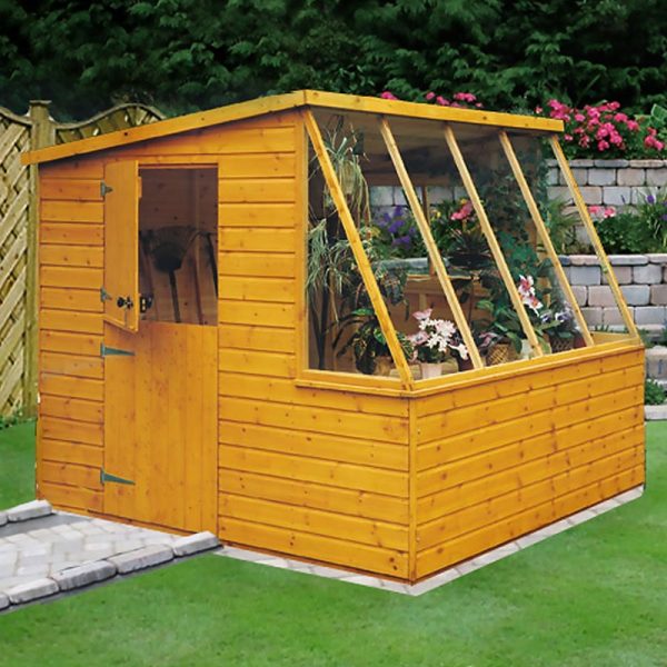 6' x 8' Shire Iceni Pent Potting Shed (1.83m x 2.5m)