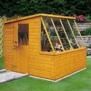 8' x 8' Shire Iceni Pent Potting Shed (2.5m x 2.5m)