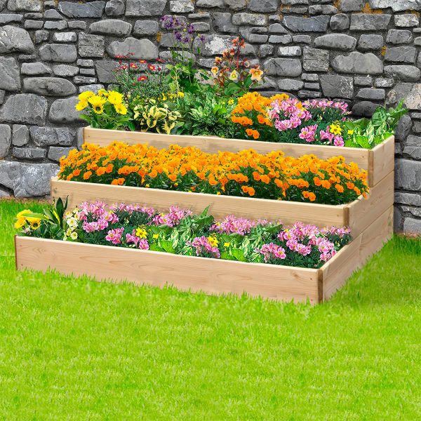 Rectangular Cascading Planter 120Cm 3 Tier