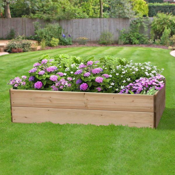 Rectangular Raised Bed 2 Tier (H30Cm) 60 X 120Cm