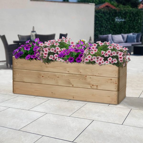 Rectangular Raised Bed 3 Tier (H45Cm) 30 X 120Cm