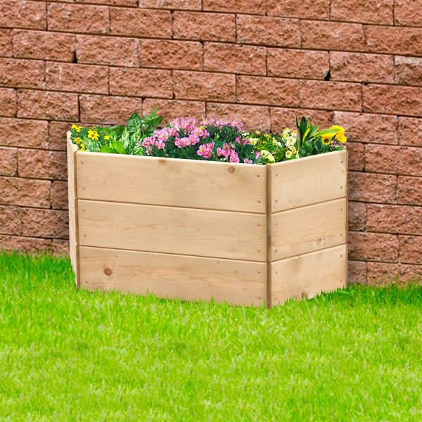 Timber Wall Planter 90Cm 3 Tier (45Cm)