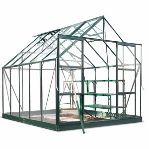 8'6 x 10'7 Green Frame Halls Magnum 810 Greenhouse (2.57 x 3.22m)