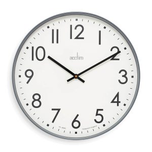 Acctim Ashridge Wall Clock Dark Grey 50Cm