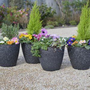 Greenhurst Granite Planters (Pack of 4)