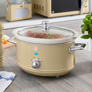 3.5L Retro Slow Cooker Cream