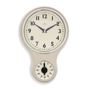 Acctim Kitchen Time Wall Clock Cream 20Cm