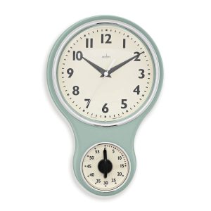 Acctim Kitchen Time Wall Clock Sage 20Cm