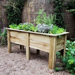 Forest Large Deep Root Wooden Garden Planter 6'x2' (1.8x0.6m)