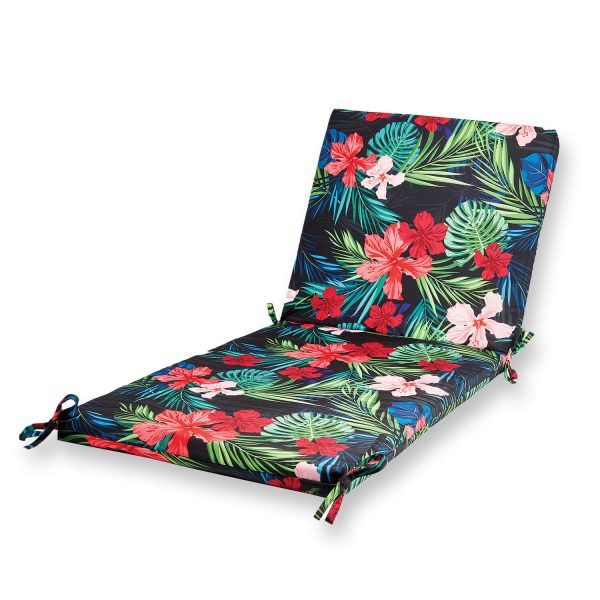 Tropical Lily Outdoor Recliner Chair Pad