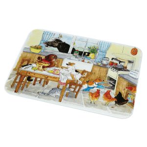 Alisons Animals Too Many Cooks Glass Board Medium