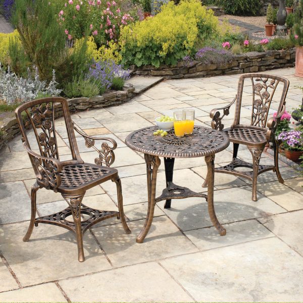 Three Piece Rose Armchair Patio Set