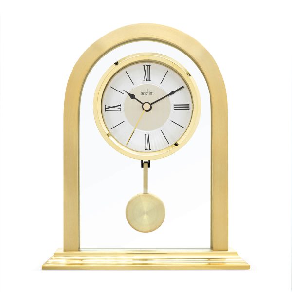 Acctim Colney Pendulum Mantel Clock Gold