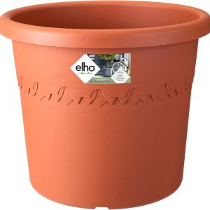 Elho 35cm Algarve Cilindro Pot (Terra)