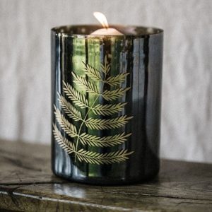 Fern candle lantern