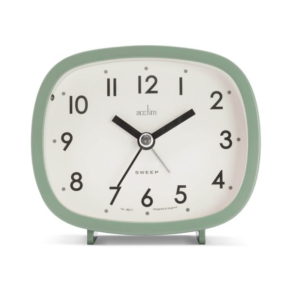 Acctim Hilda Analogue Alarm Clock Green