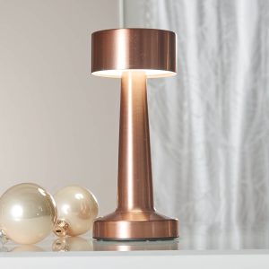 Rose Gold Rechargable Table Lamp