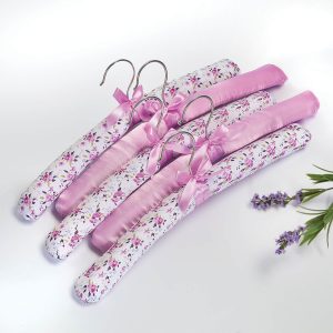 Set Of 5 Rose Scented Hangers