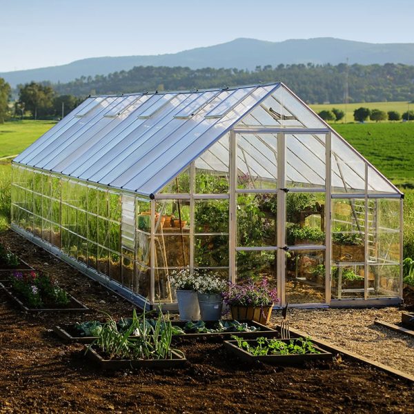 10' x 28' Palram Canopia Balance Silver Large Greenhouse (3.04m x 8.44m)