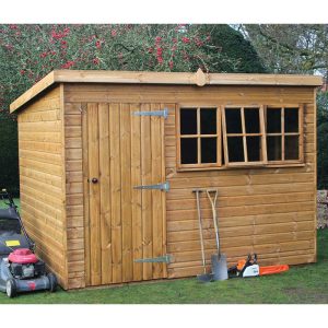 20' x 12' Traditional Heavy Duty Shiplap Pent Wooden Garden Shed (6.10m x 3.66m)