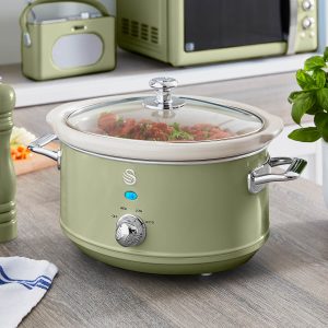 3.5L Retro Slow Cooker Green