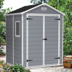 6' x 5' Keter Manor Plastic Garden Shed (1.85m x 1.52m)