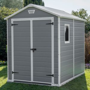 6' x 8' Keter Manor Plastic Garden Shed (1.86m x 2.37m)