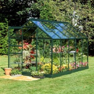 6'4 x 10'6 Green Frame Halls Popular 106 Greenhouse (1.93 x 3.19m)