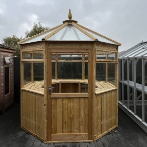 7'10 x 7'10 Coppice Thetford Octagonal Wooden Greenhouse (2.39m x 2.39m)