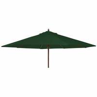 Alexander Rose 2.7m Hardwood Round Garden Parasol - Green