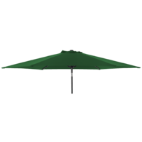 Alexander Rose 3m Aluminium Round Garden Parasol - Green