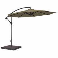 Alexander Rose 3m Cantilever Round Garden Parasol - Taupe