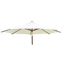 Alexander Rose 3m Hardwood Luxury Round Garden Parasol - Ecru