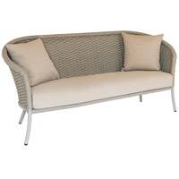 Alexander Rose Cordial 3 Seater Lounge Sofa (Beige), Charcoal