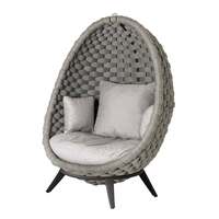 Alexander Rose Cordial Luxe Light Grey Lucy Chair with Base, Grafito