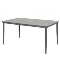 Alexander Rose Outdoor Rimini Rectangular Ceramic Glass Top Table