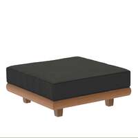 Alexander Rose Outdoor Sorrento Ottoman with Cushion, Niebla