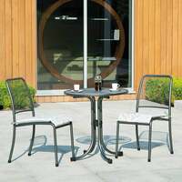 Alexander Rose Portofino Bistro 2 Seater Side Chair Round Set, Set Only