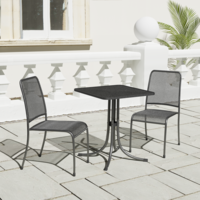 Alexander Rose Portofino Bistro 2 Seater Side Chair Square Set, Set Only