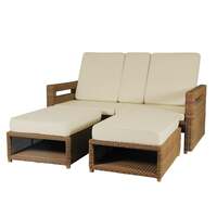 Alexander Rose San Marino Lovers Recliner Sofa with Cushions