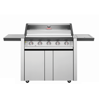 BeefEater 1600S Series 5 Burner Barbecue with Cabinet Trolley and Side Burner