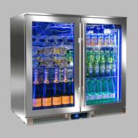 Blastcool Double Outdoor Fridge with Glass Doors