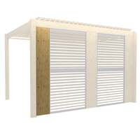 Bracken Outdoors Wood Effect Fixed Panel for Garden Pergolas