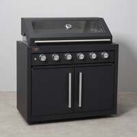 Draco Grills Fusion Black 6 Burner Gas Barbecue with Cabinet, Beginning of September 2024