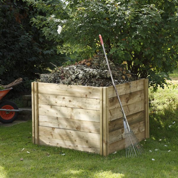 Forest Slot Down Wooden Compost Bin (1.06x1.06m)