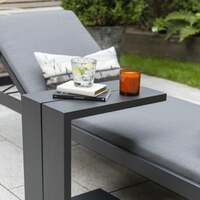 Kettler Elba Signature Aluminium Garden Side Table Grey