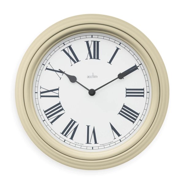 Acctim Devonshire Traditional Wall Clock Cream